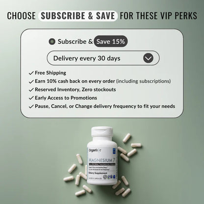Magnesium 7 Best-Selling Unique Full-Spectrum Daily Magnesium Supplement Complete with 7 Forms of Elemental Magnesium & Co-Factors